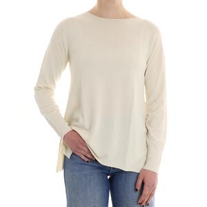 MAGLIA CON SPACCHI BURRO
